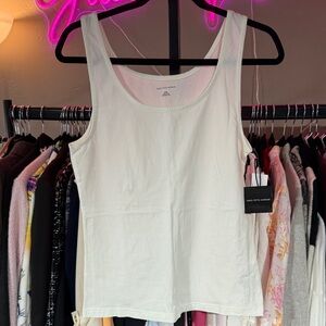 Saks Fifth Avenue Cream Tank Top